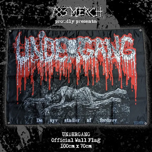 undergang-de-syv-stadier-drapeau-mural-100x70 image 1