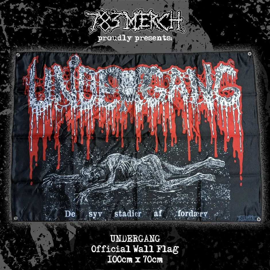undergang-de-syv-stadier-drapeau-mural-100x70 image 1