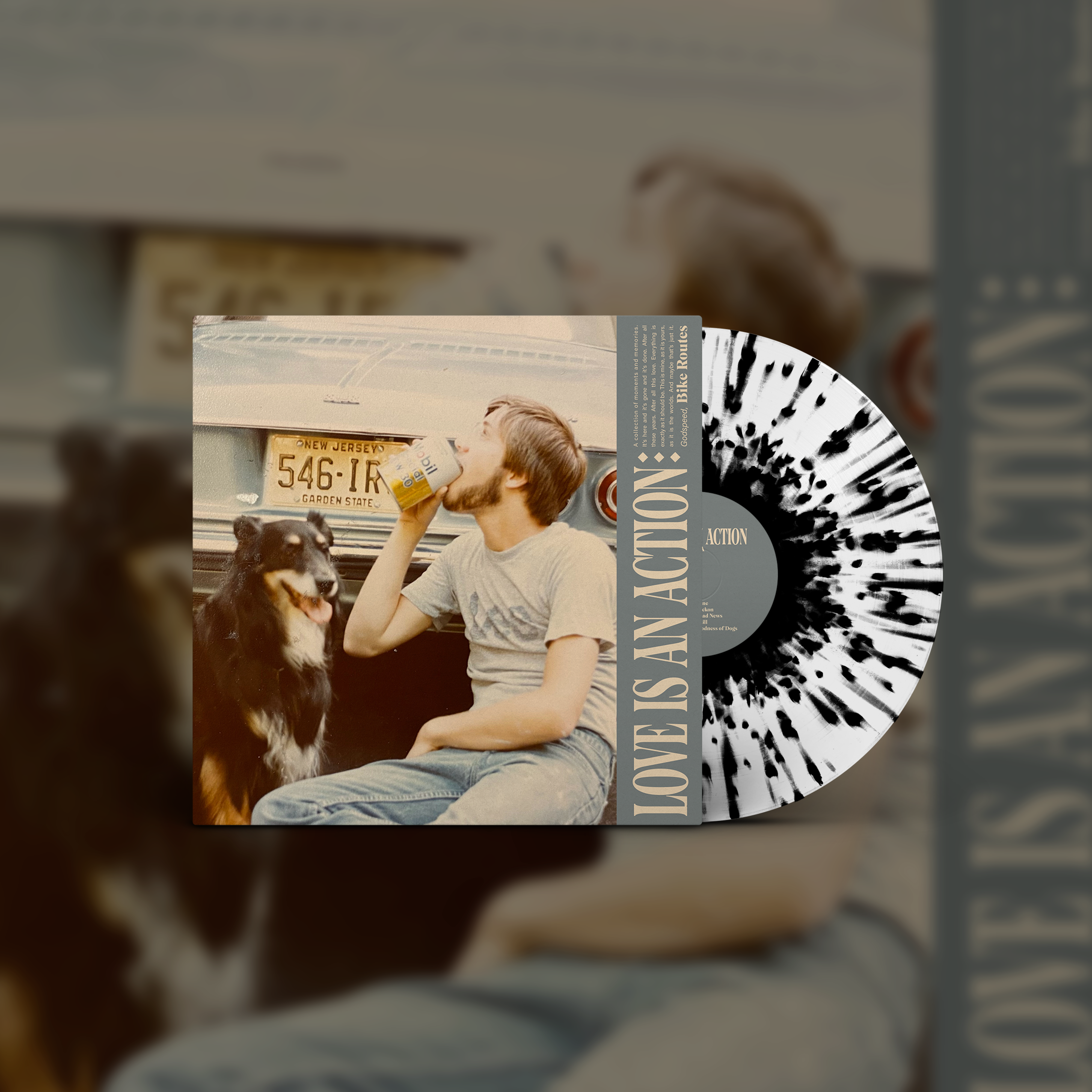 bike-routes-love-is-an-action-vinyle-blanc-splatter-lp-300-ex image 2