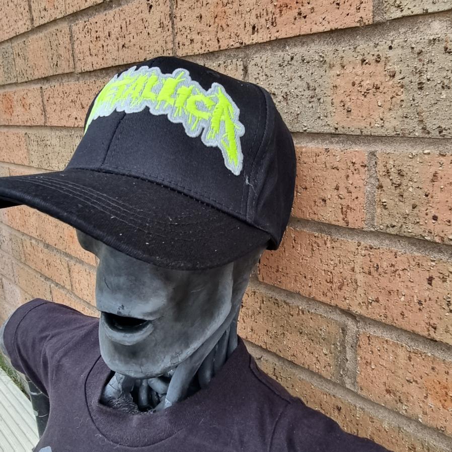 metallica-splatter-casquette-baseball-logo-phosphorescent-jaune image 2