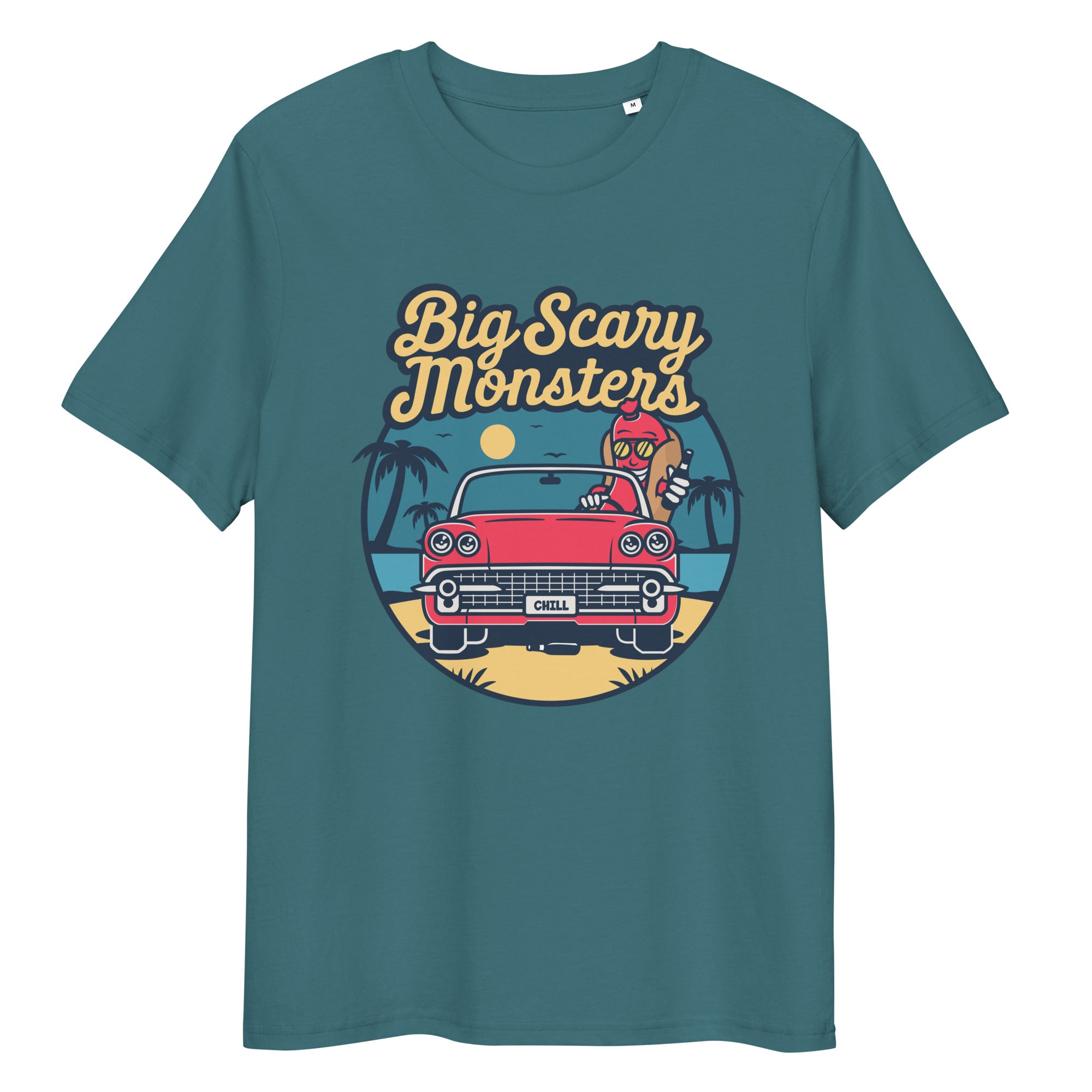 big-scary-monsters-hot-dog-tee-shirt-blanc-coton-bio image 3