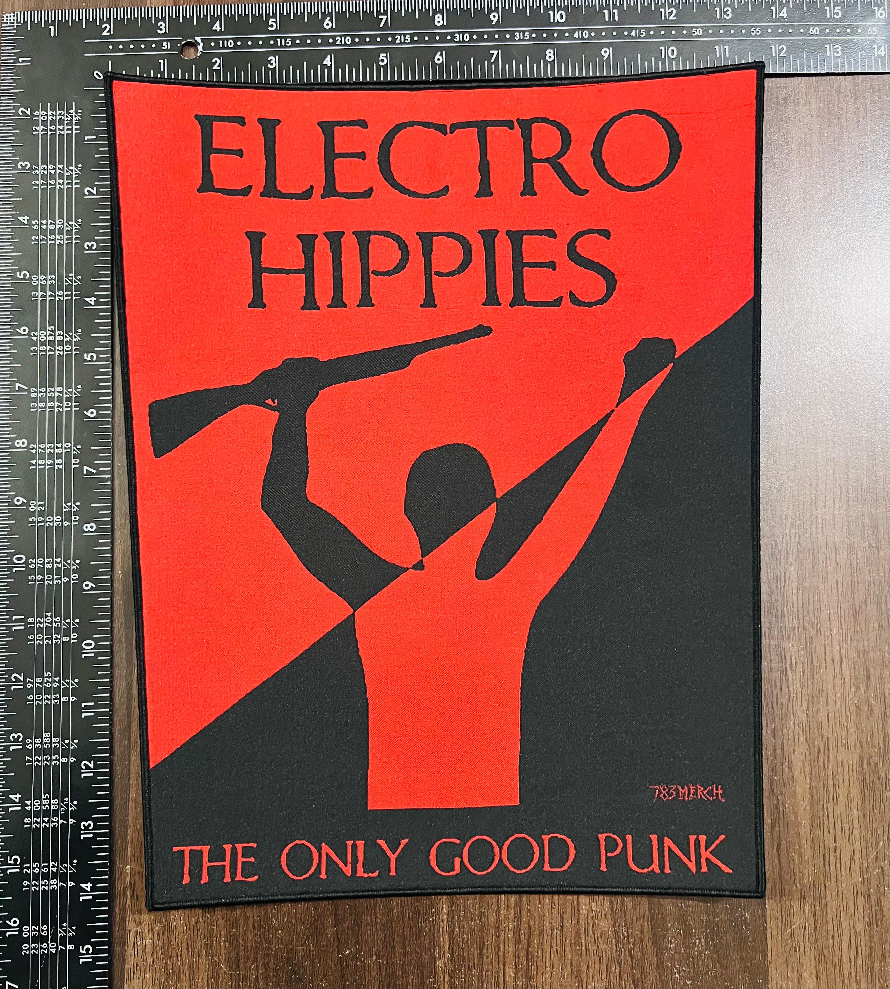 electro-hippies-the-only-good-punk-dos-patch-tiss-bordure-noire image 3