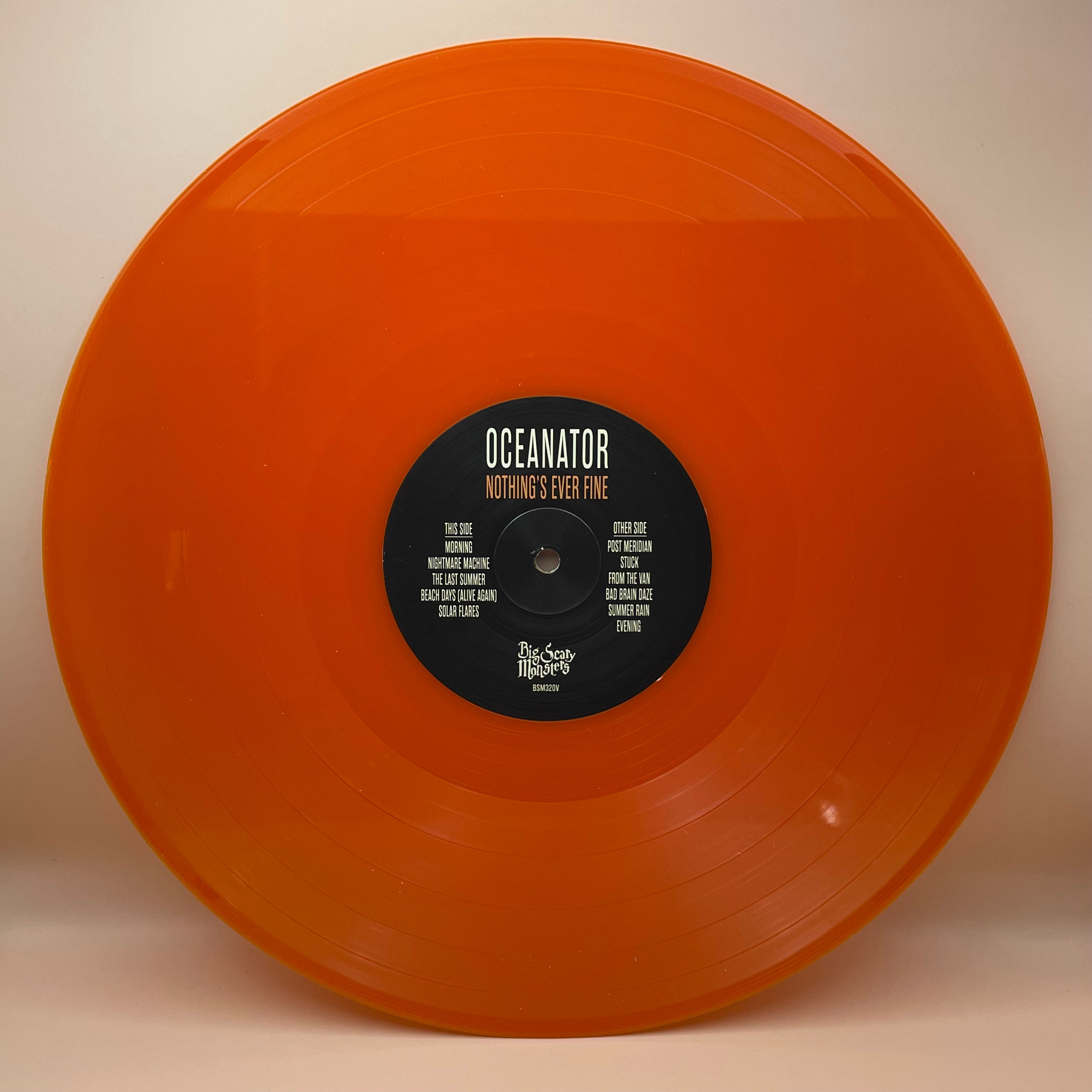 oceanator-nothing-s-ever-fine-lp-orange-transparent image 3