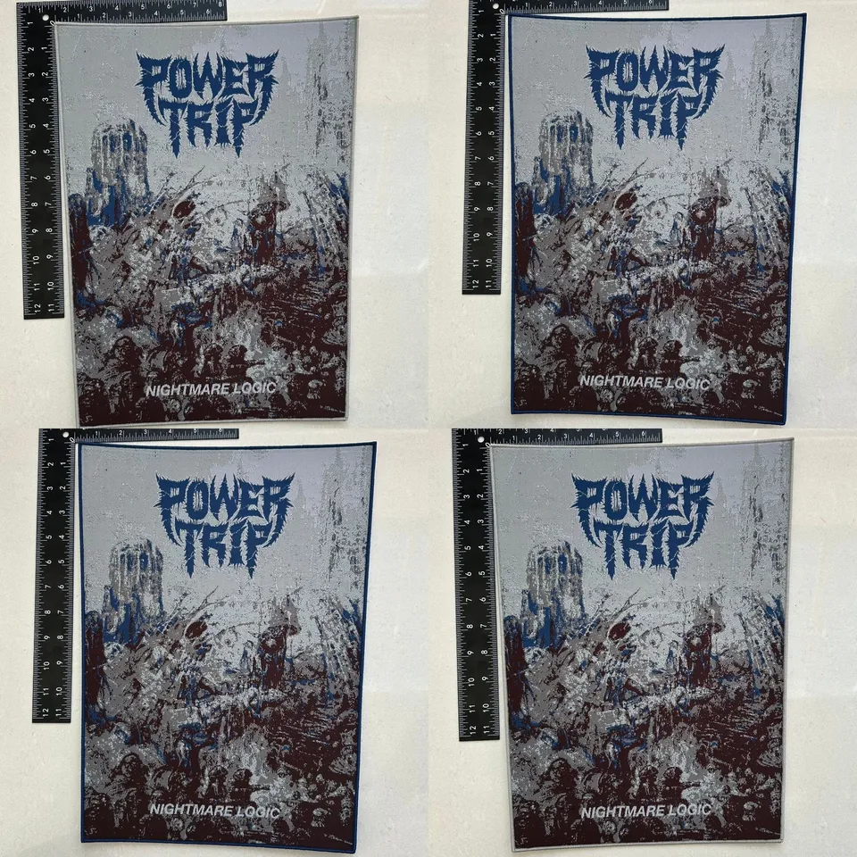 power-trip-nightmare-logic-backpatch-tiss-bord-gris image 1