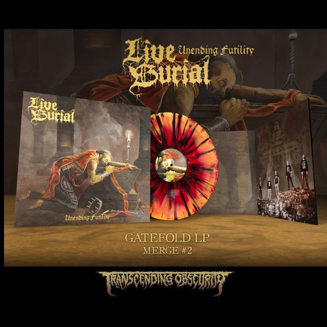 live-burial-unending-futility-lp-vinyle-splatter image 1