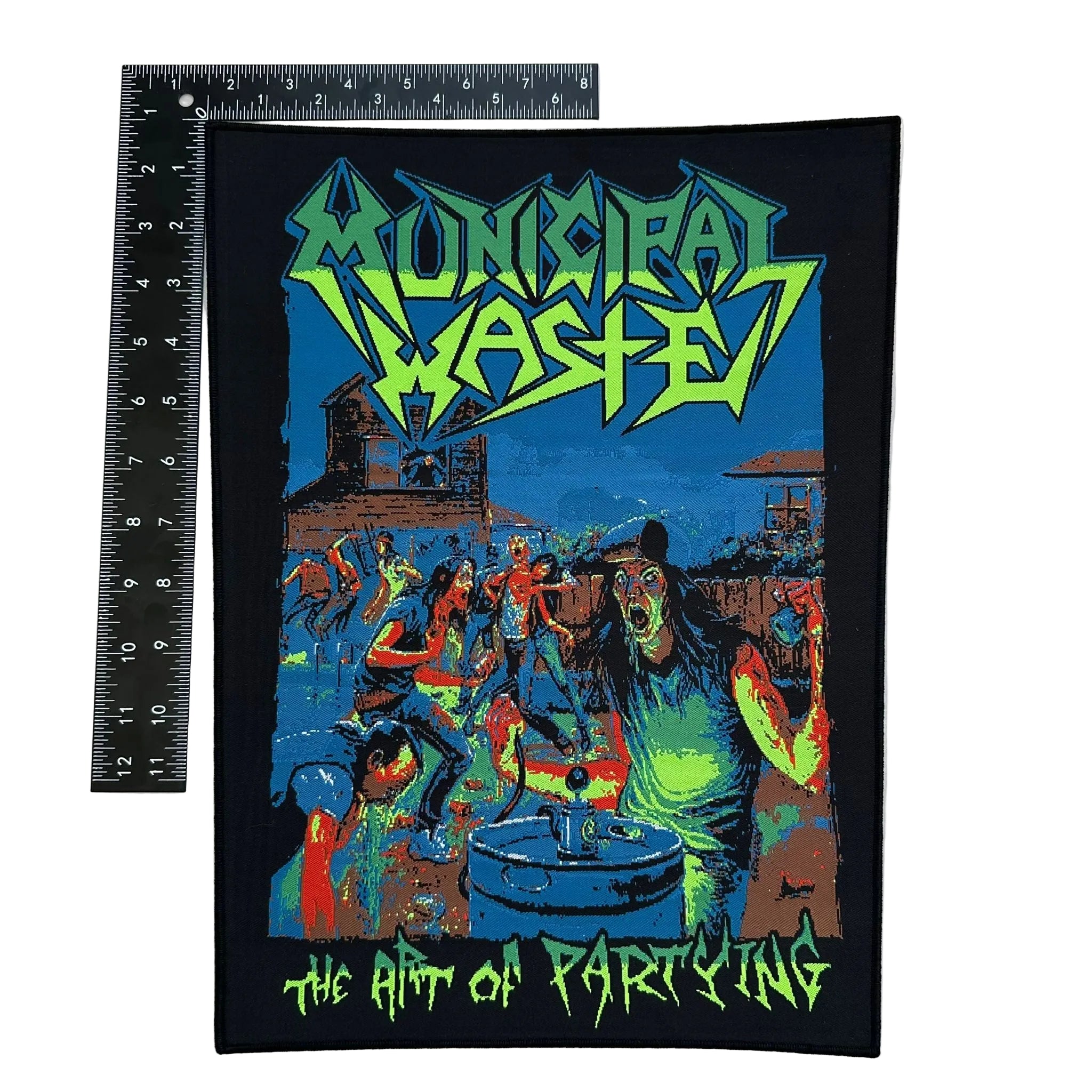 municipal-waste-the-art-of-partying-backpatch-bord-vert image 4