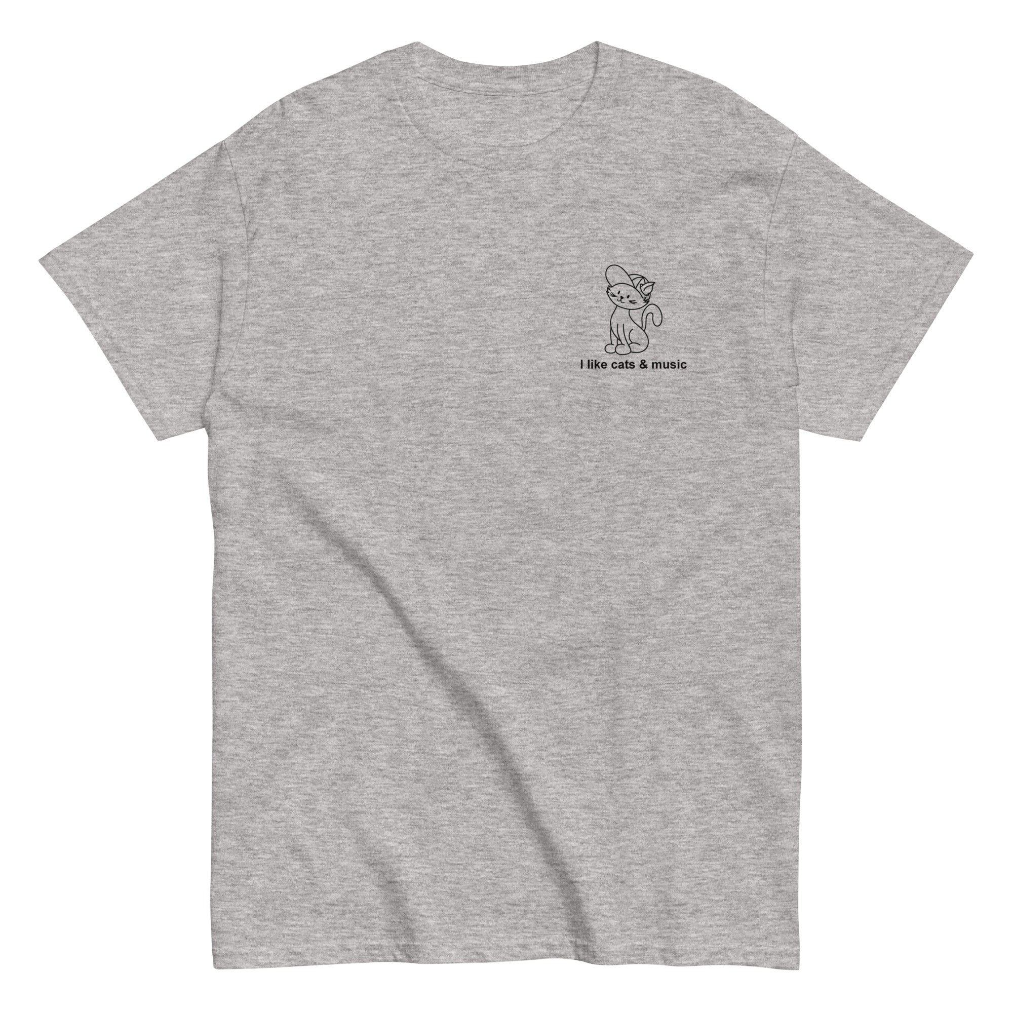 i-like-cats-music-t-shirt-noir-taille-m image 2