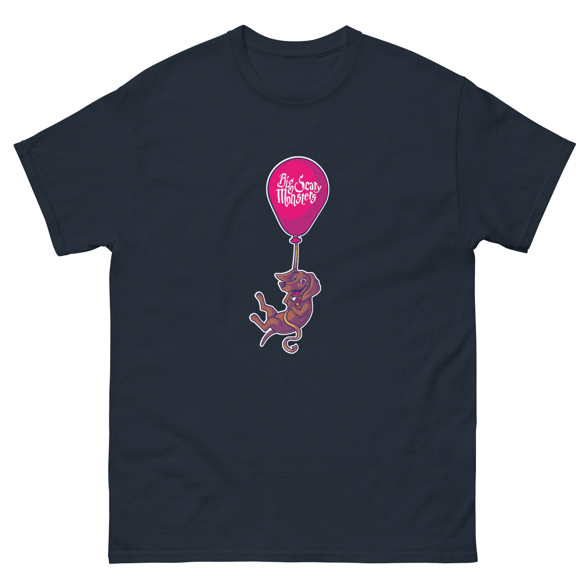 big-scary-monsters-floating-dog-t-shirt-blanc-coton image 6