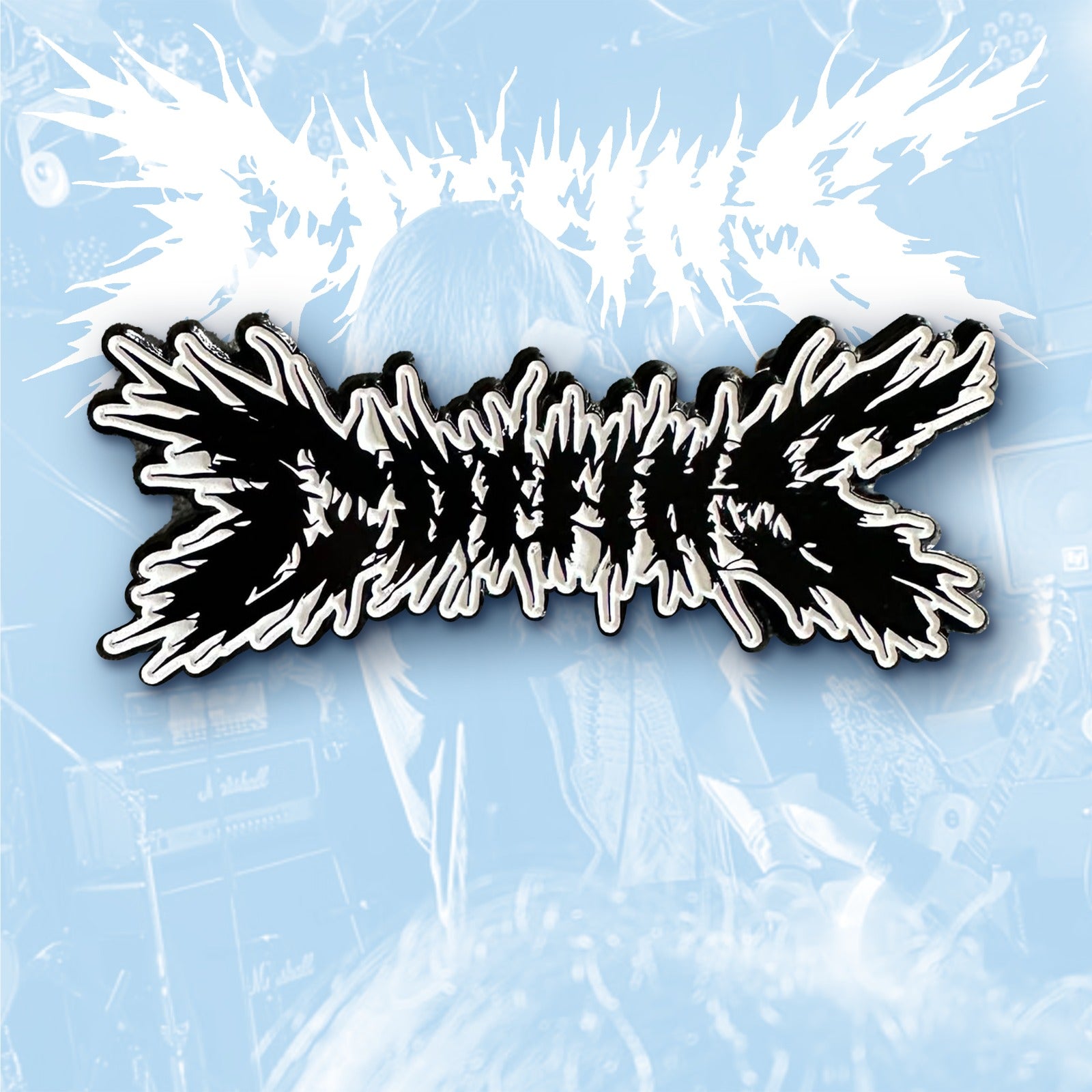 783punx-coffins-logo-pin-s-mail-rainbow-plating-phosphorescent image 5