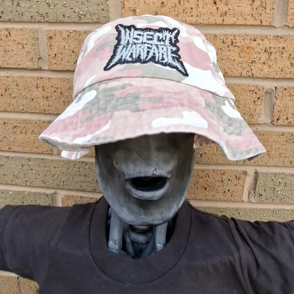 insect-warfare-logo-bob-bucket-hat-camo-rose-phosphorescent image 1
