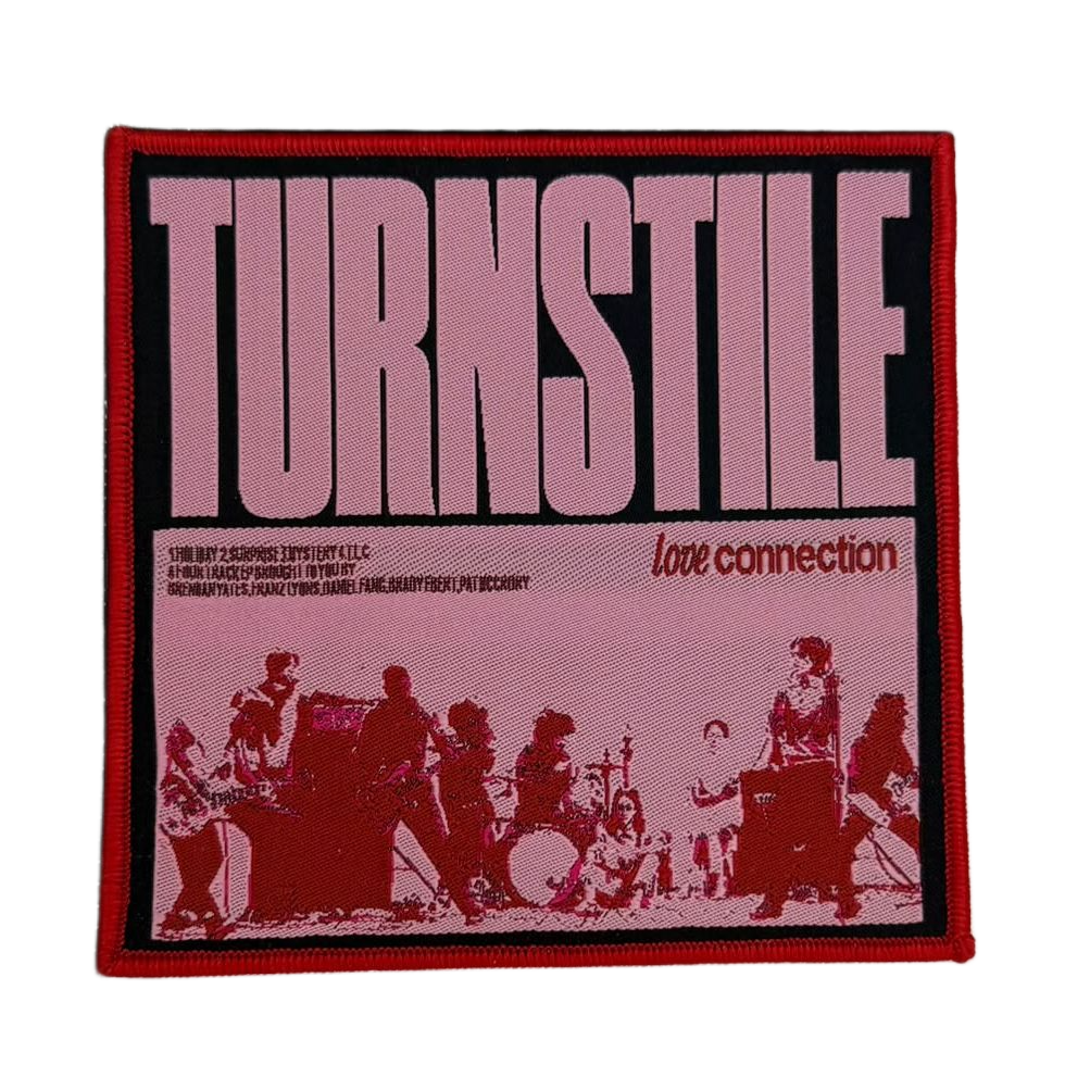 turnstile-love-connection-patch-bordure-rouge-hardcore image 2