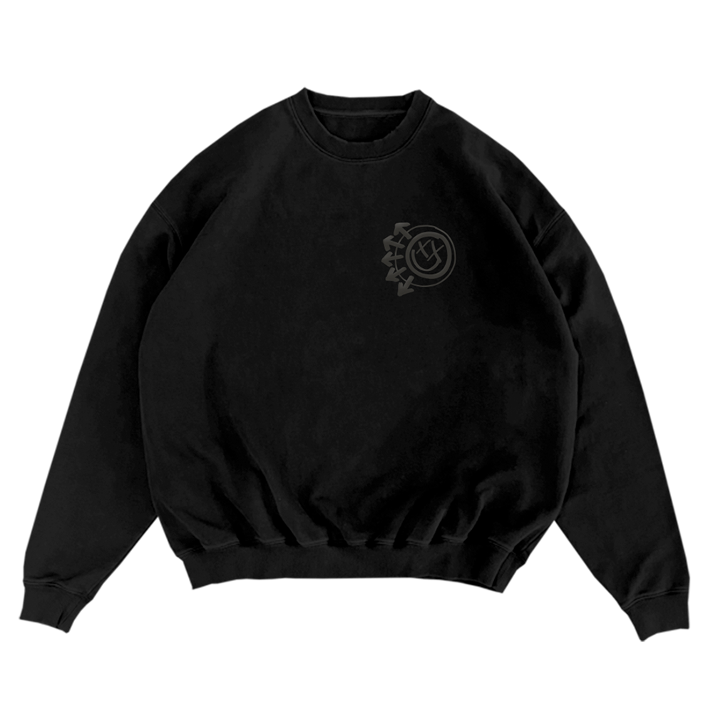blink-182-logo-black-sweat-col-rond-noir-taille-m image 1