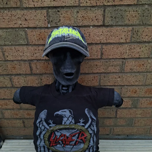 metallica-splatter-logo-casquette-camo-vert-phosphorescent image 1