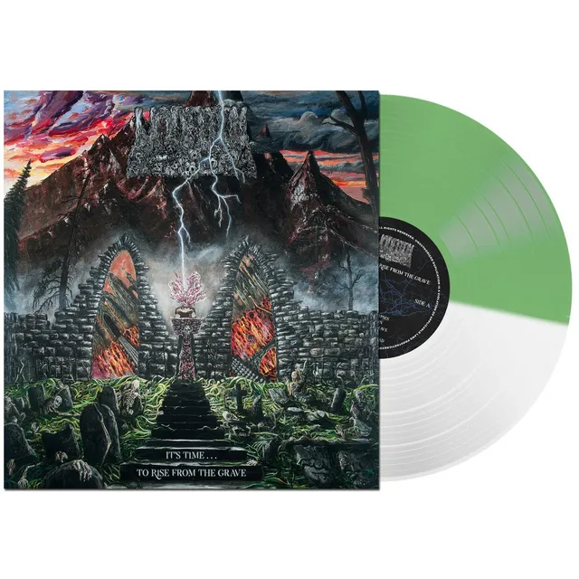 undeath-it-s-time-to-rise-lp-vinyle-split-vert-transparent image 1