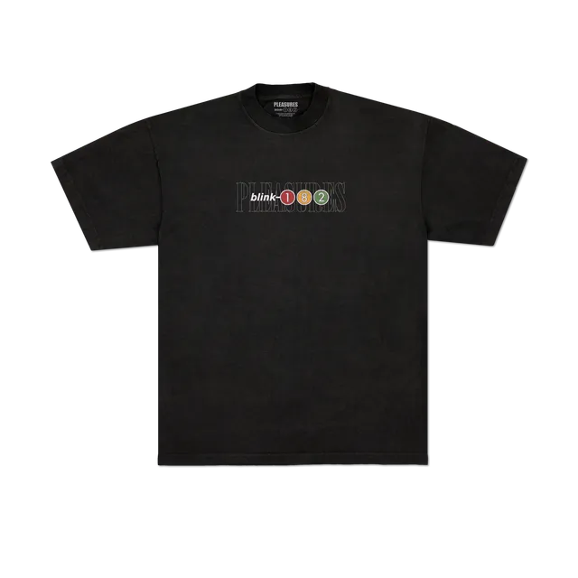 blink-182-pleasures-tracklist-tee-shirt-gris image 1