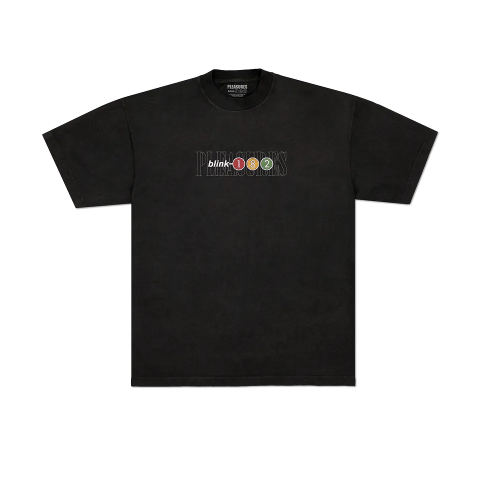 blink-182-pleasures-tracklist-tee-shirt-gris image 1
