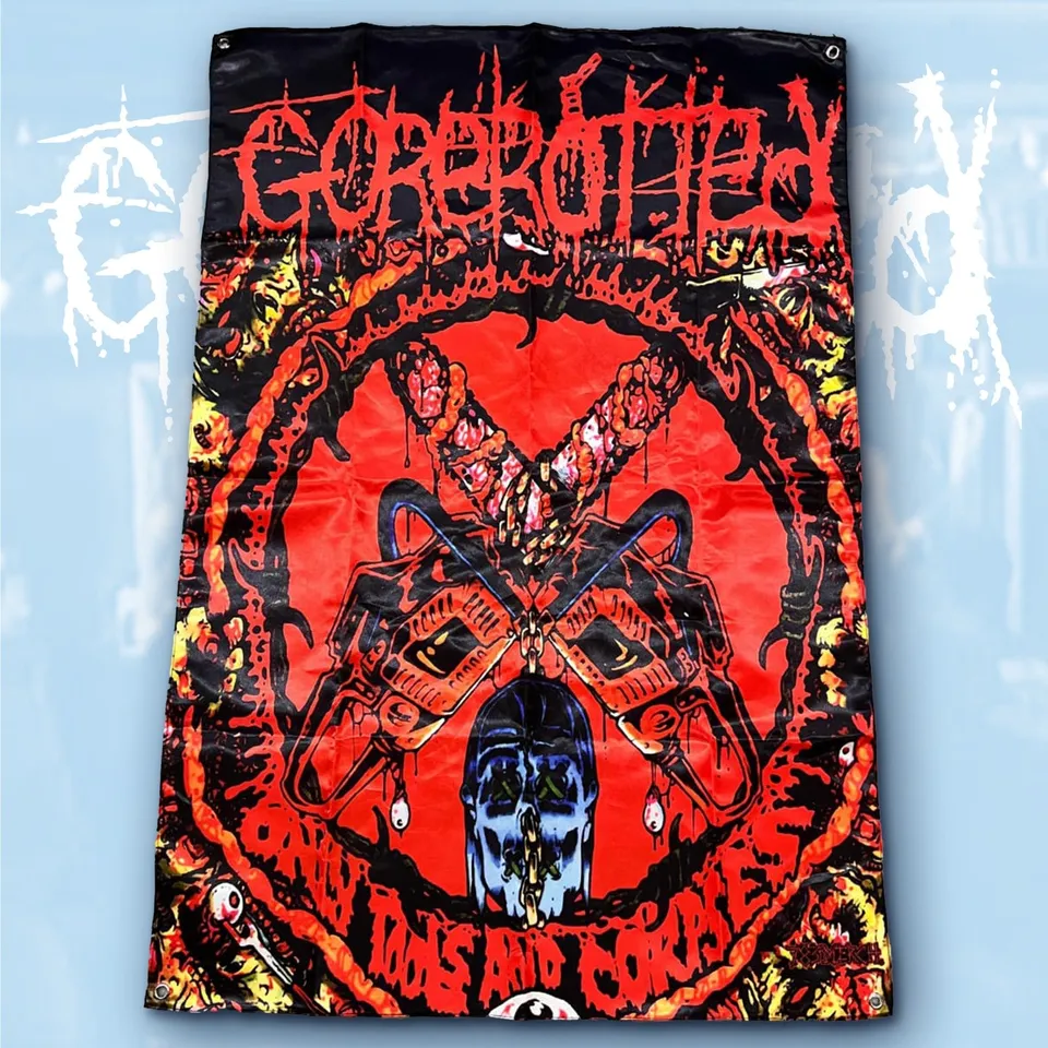 gorerotted-only-tools-and-corpses-drapeau-mural-100x70cm image 1