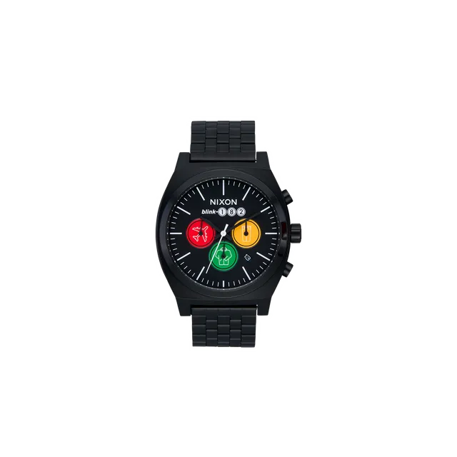 blink-182-nixon-toypaj-time-teller-montre-acier-40mm image 1