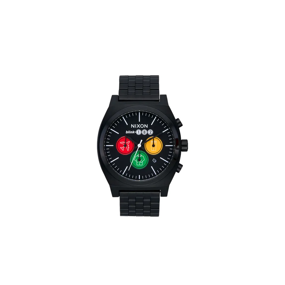 blink-182-nixon-toypaj-time-teller-montre-acier-40mm image 1