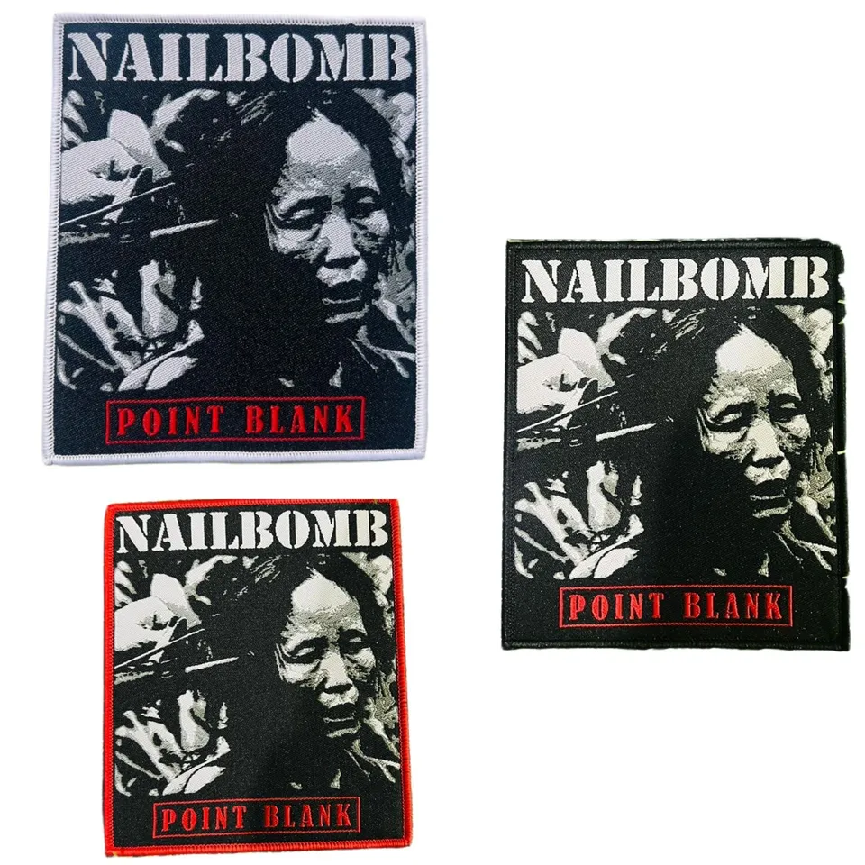 783punx-small-patch-nailbomb-point-blank-tiss-bordure-rouge image 1