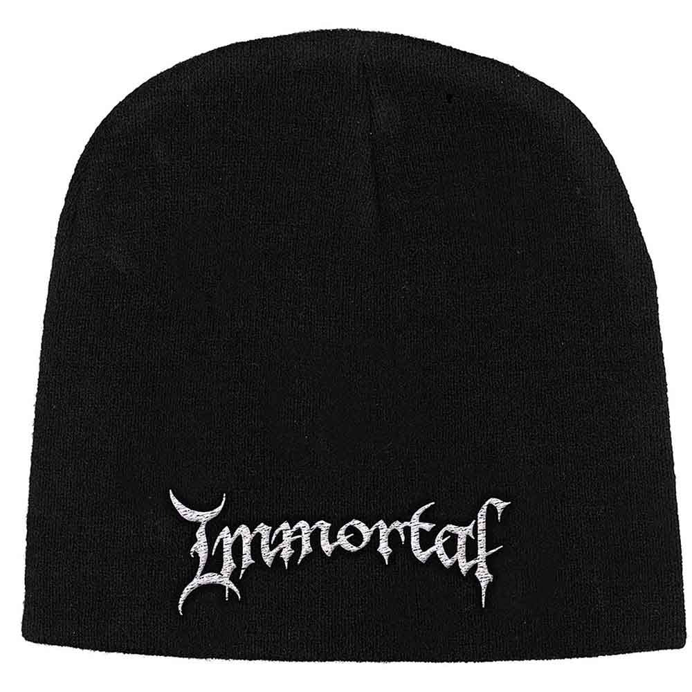 immortal-logo-bonnet-brod-black-metal-officiel image 1