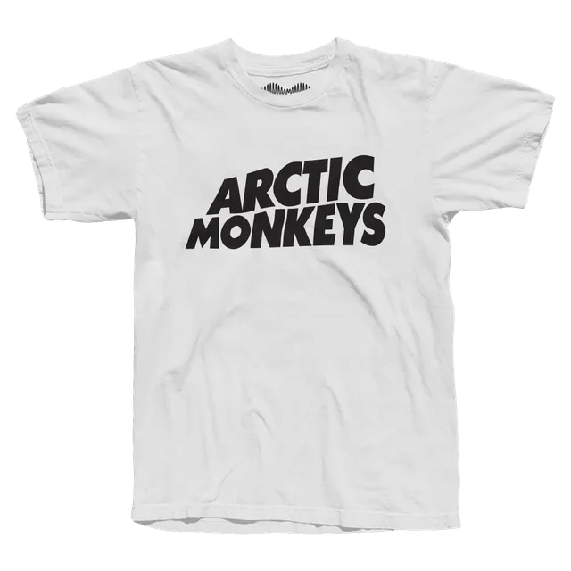 arctic-monkeys-classic-logo-tee-t-shirt-blanc-coton image 1