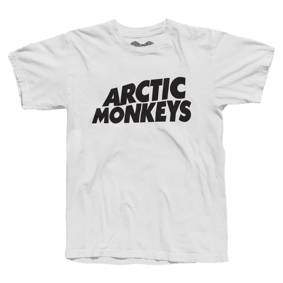 arctic-monkeys-classic-logo-tee-t-shirt-blanc-coton image 1
