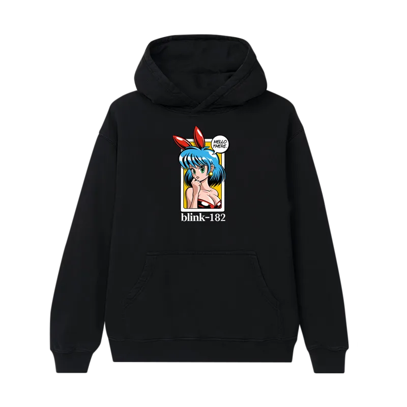 blink-182-anime-hello-there-hoodie-noir-graphique image 1