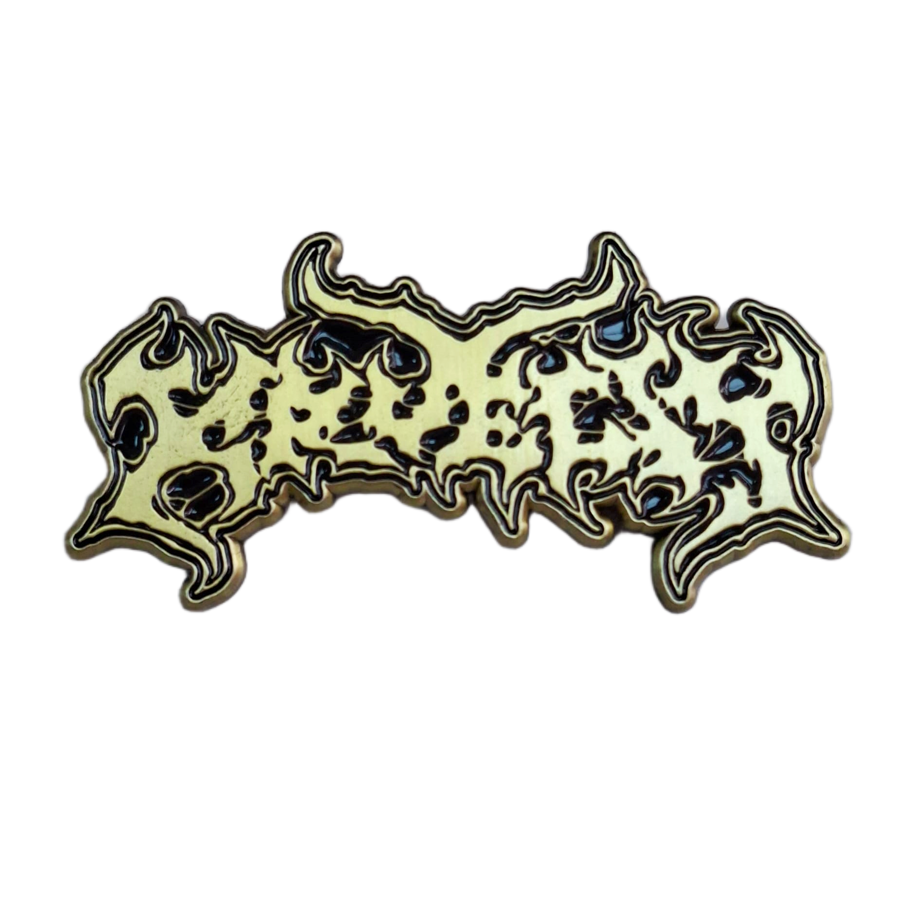 kruelty-pin-s-mail-logo-58-mm-noir-glow-rouge image 4