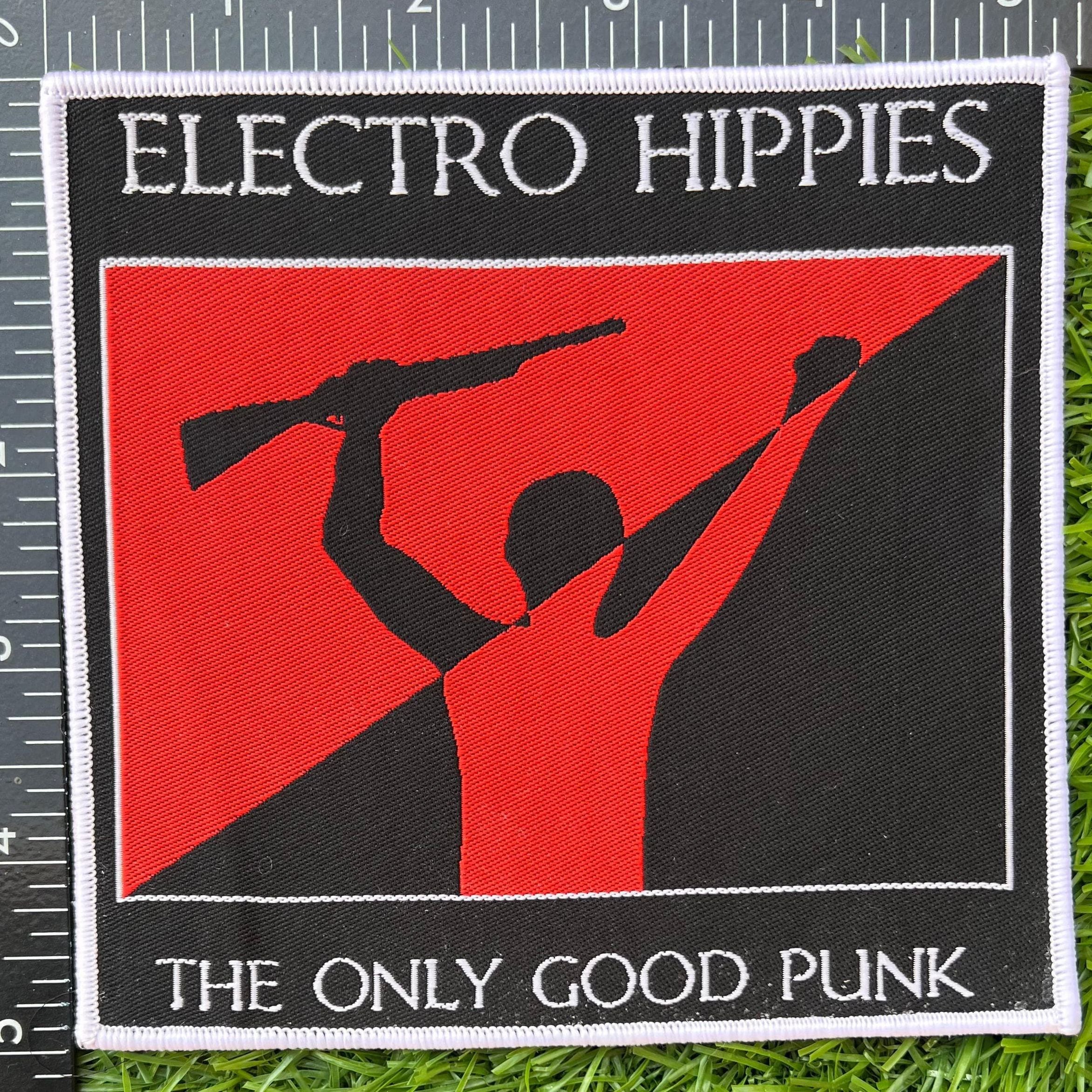 electro-hippies-the-only-good-punk-patch-tiss-bord-noir image 3