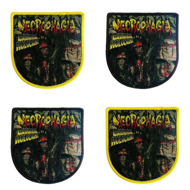 necrophagia-cannibal-holocaust-cusson-bordure-jaune image 1