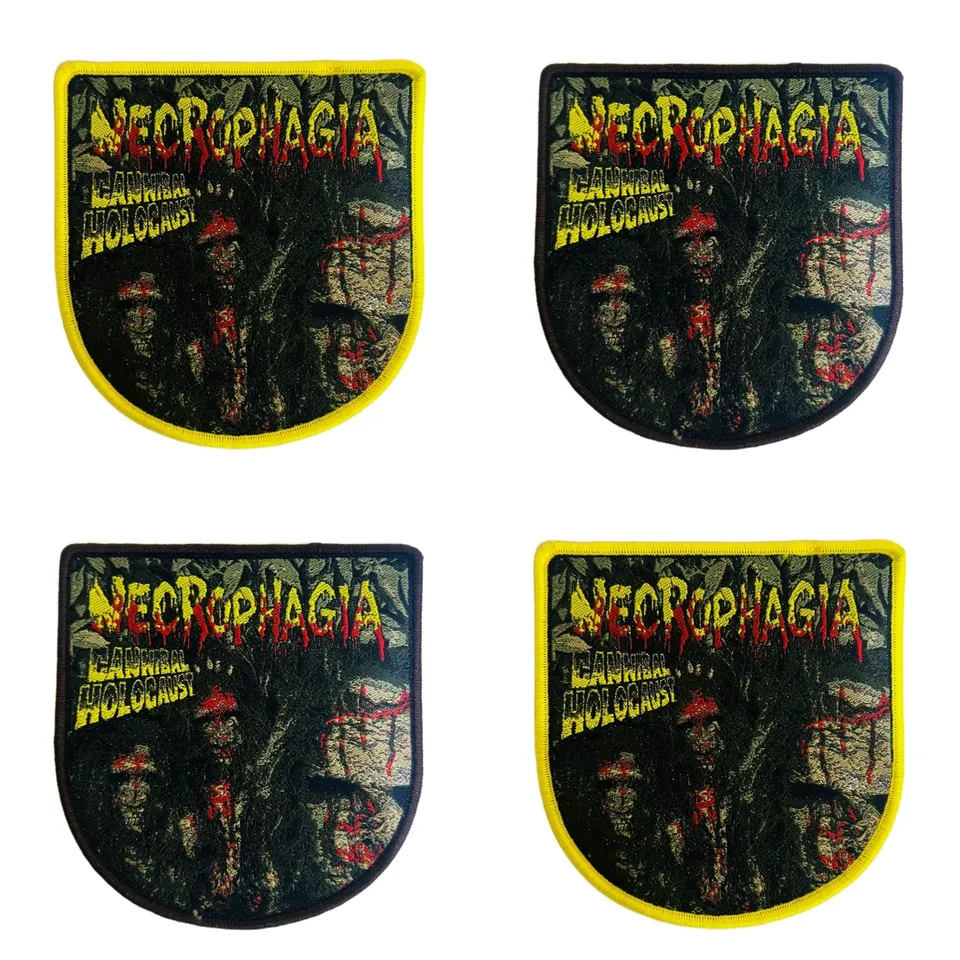 necrophagia-cannibal-holocaust-cusson-bordure-jaune image 1