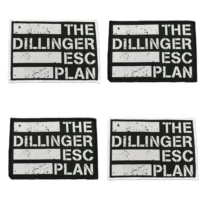 783punx-small-patch-dillinger-escape-plan-logo-cusson-bordure-noire image 1