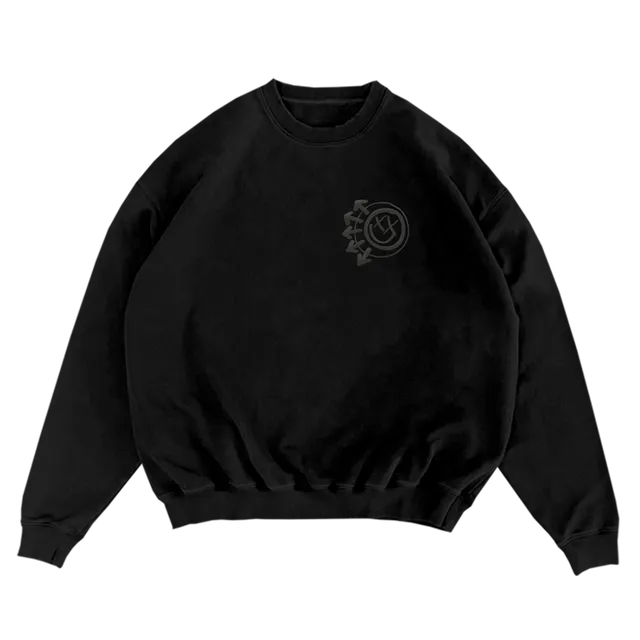 blink-182-logo-black-sweat-col-rond-noir-taille-m image 1