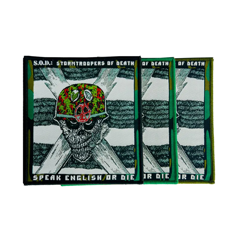 s-o-d-speak-english-or-die-patch-tiss-bordure-noire image 1