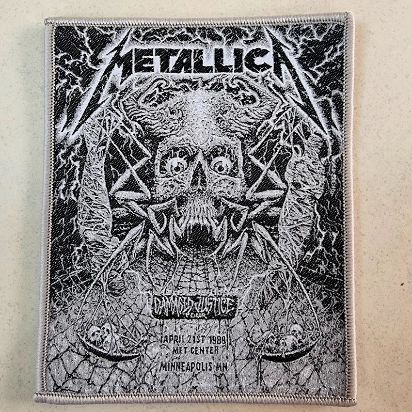 metallica-damaged-justice-tour-1989-patch-tiss-petit-mod-le image 1