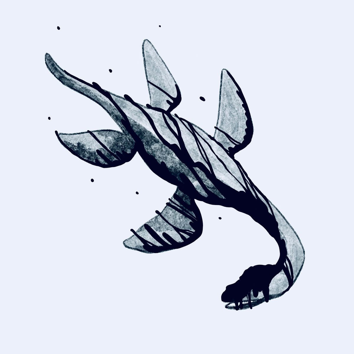 me-rex-pterodactyl-plesiosaur-vinyle-lp-bleu image 1