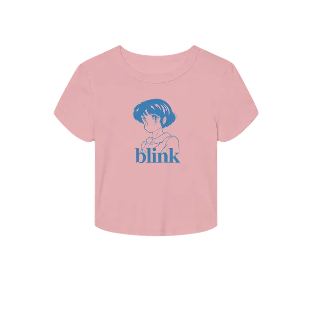 blink-182-anime-pink-crop-top-femme-rose image 1