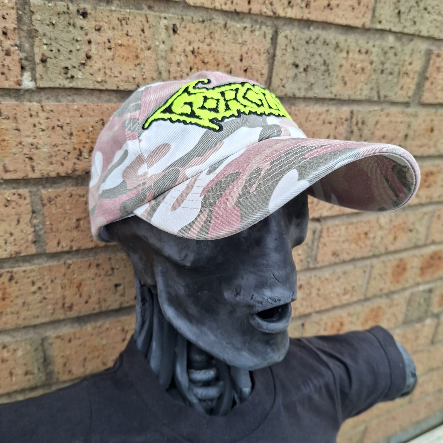 783punx-gorguts-casquette-dad-cap-camo-rose-phosphorescent image 4