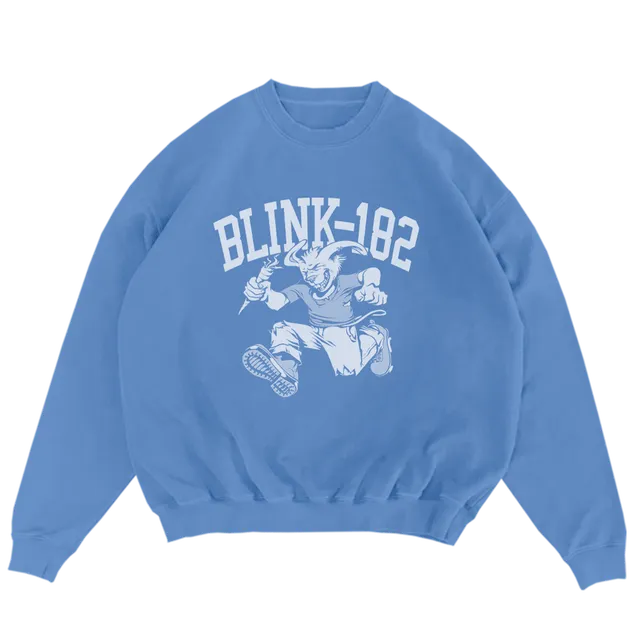 blink-182-rabbit-sweat-bleu-col-rond-graphique image 1