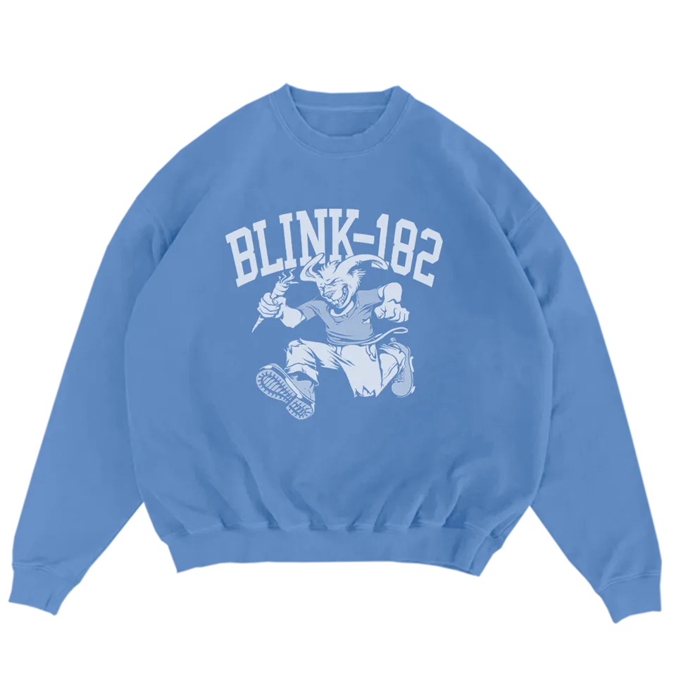 blink-182-rabbit-sweat-bleu-col-rond-graphique image 1