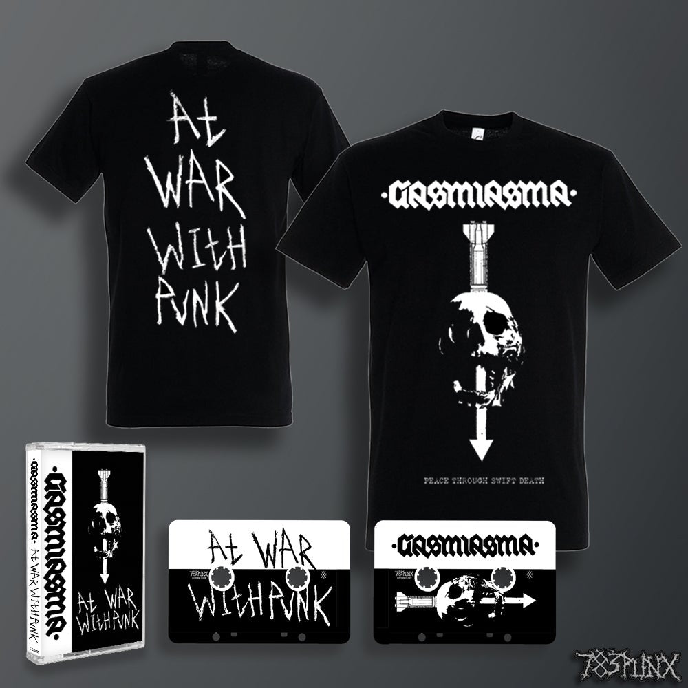 gasmiasma-at-war-with-punk-bundle-cassette-t-shirt image 1