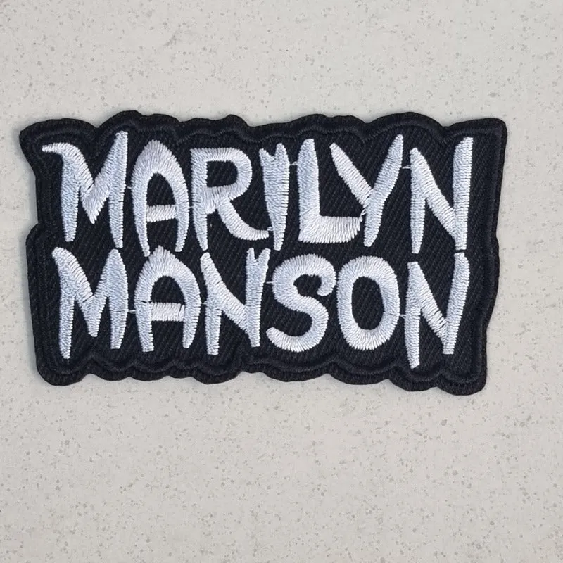 783punx-marilyn-manson-logo-patch-blanc image 1
