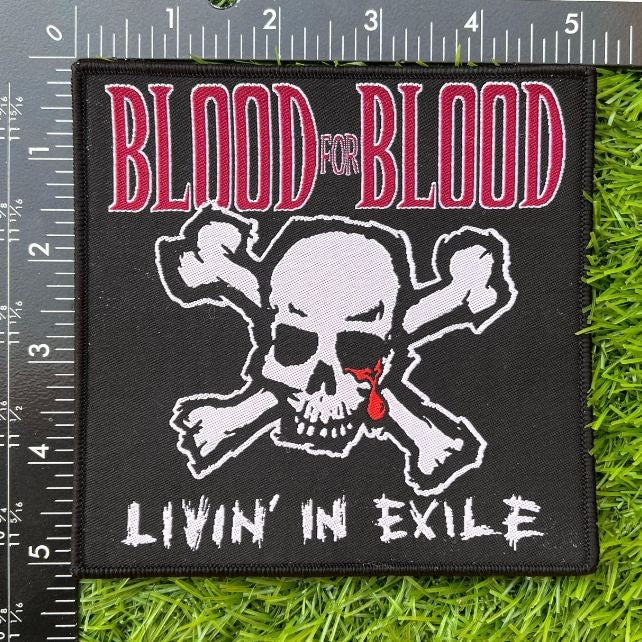 blood-for-blood-livin-in-exile-patch-tiss-bordure-rouge image 3