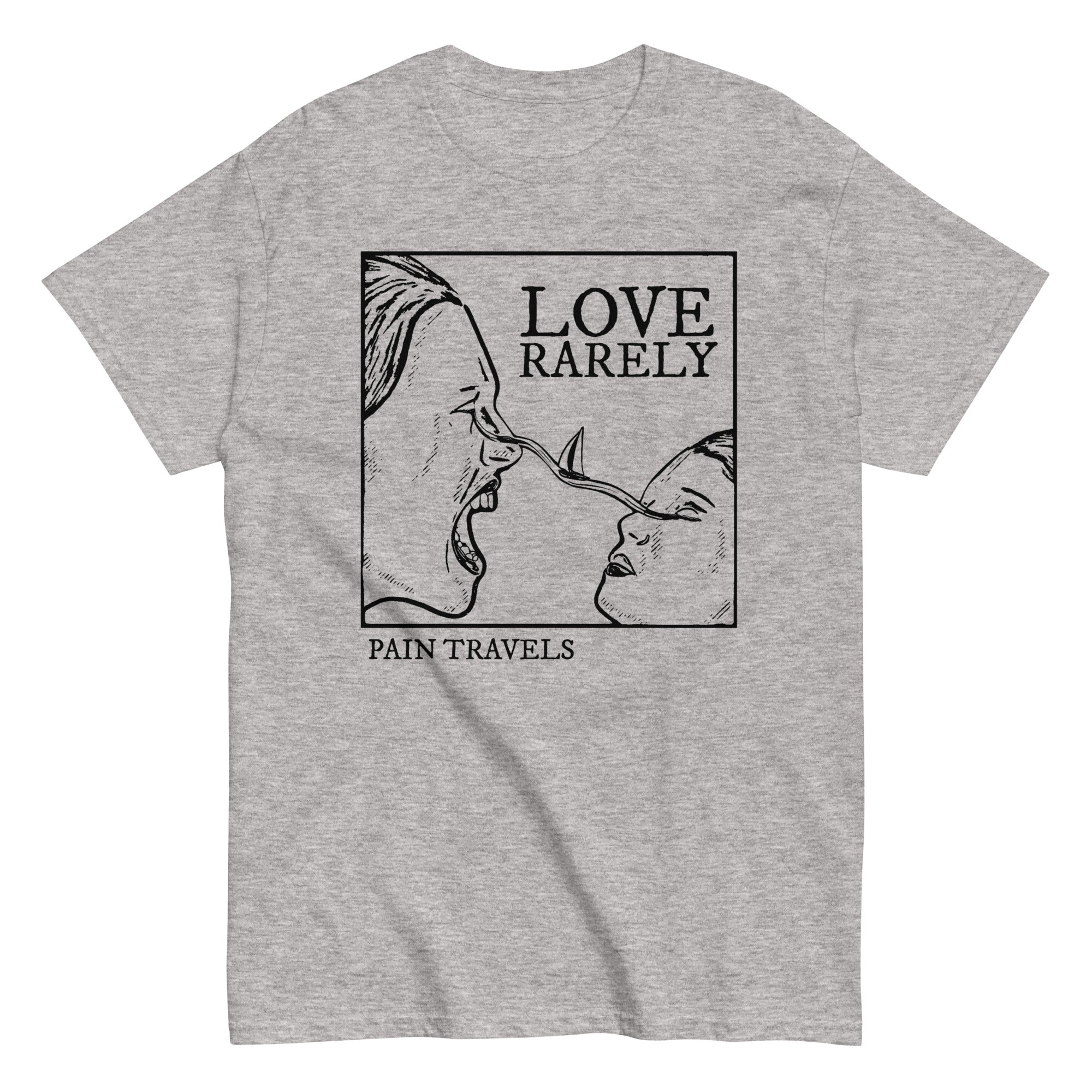 love-rarely-pain-travels-t-shirt-coton-rock image 1
