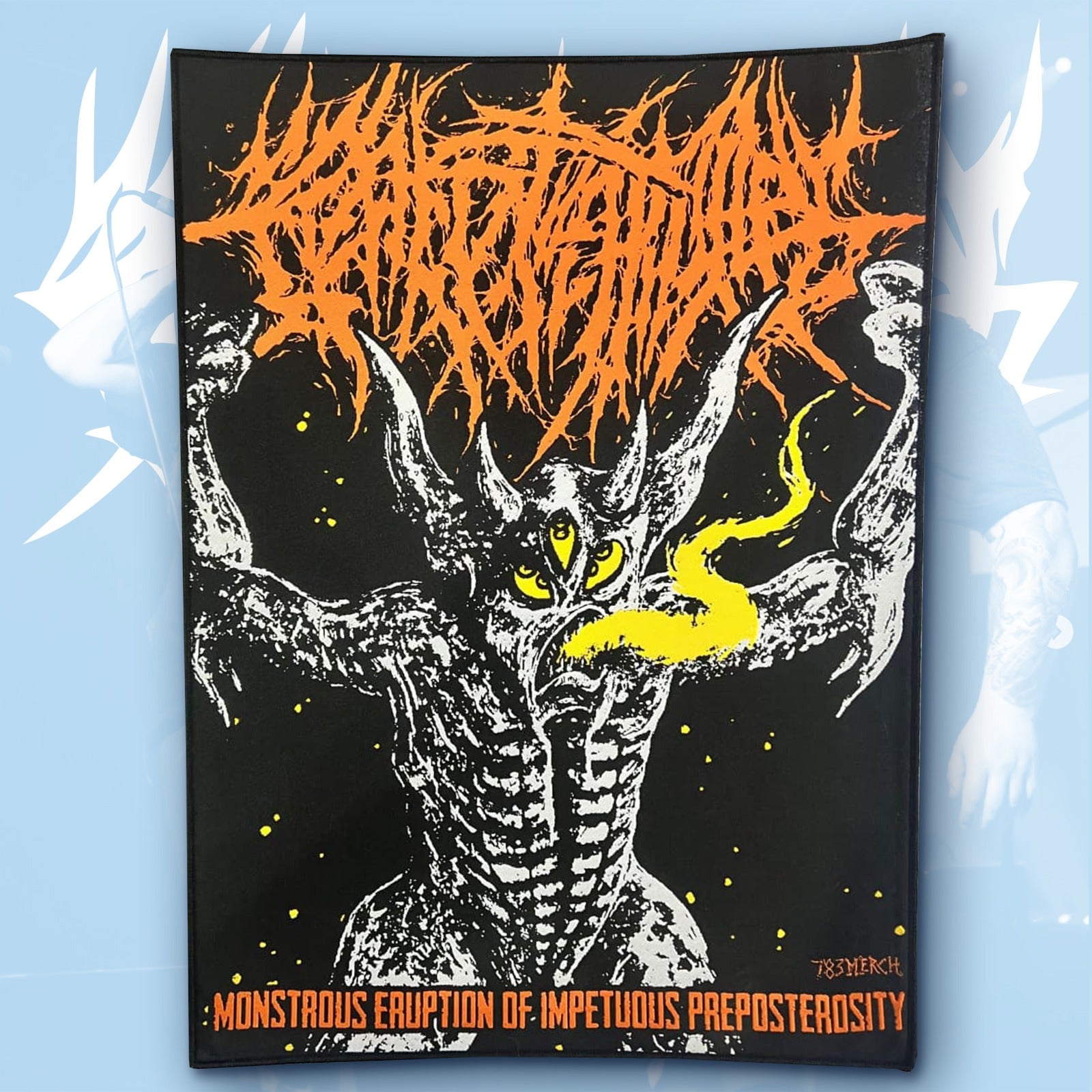 crepitation-monstrous-eruption-backpatch-bordure-noire image 2
