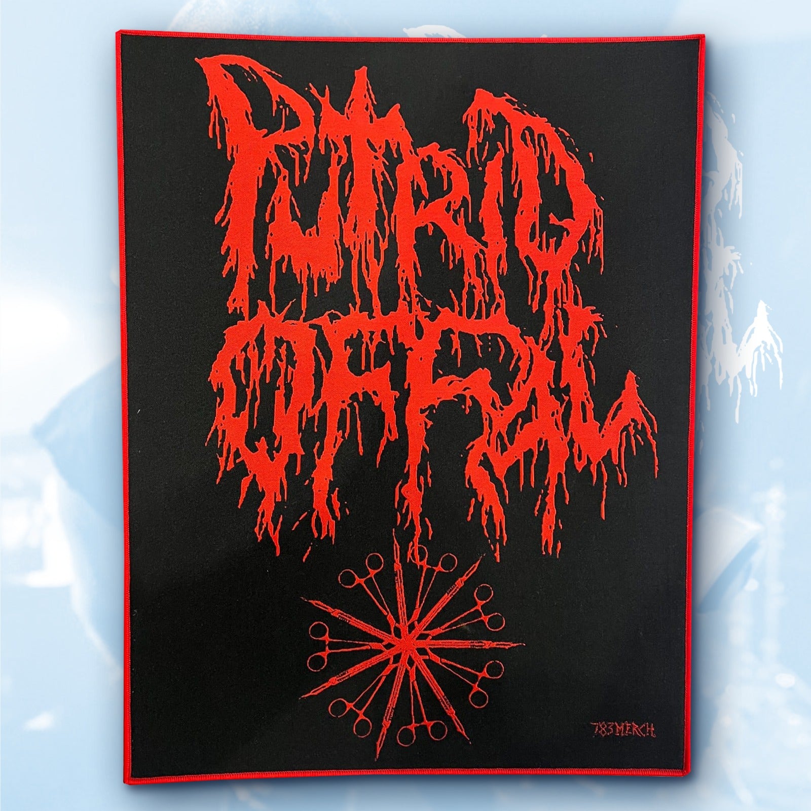 783punx-backpatch-putrid-offal-logo-dos-bordure-noire image 3