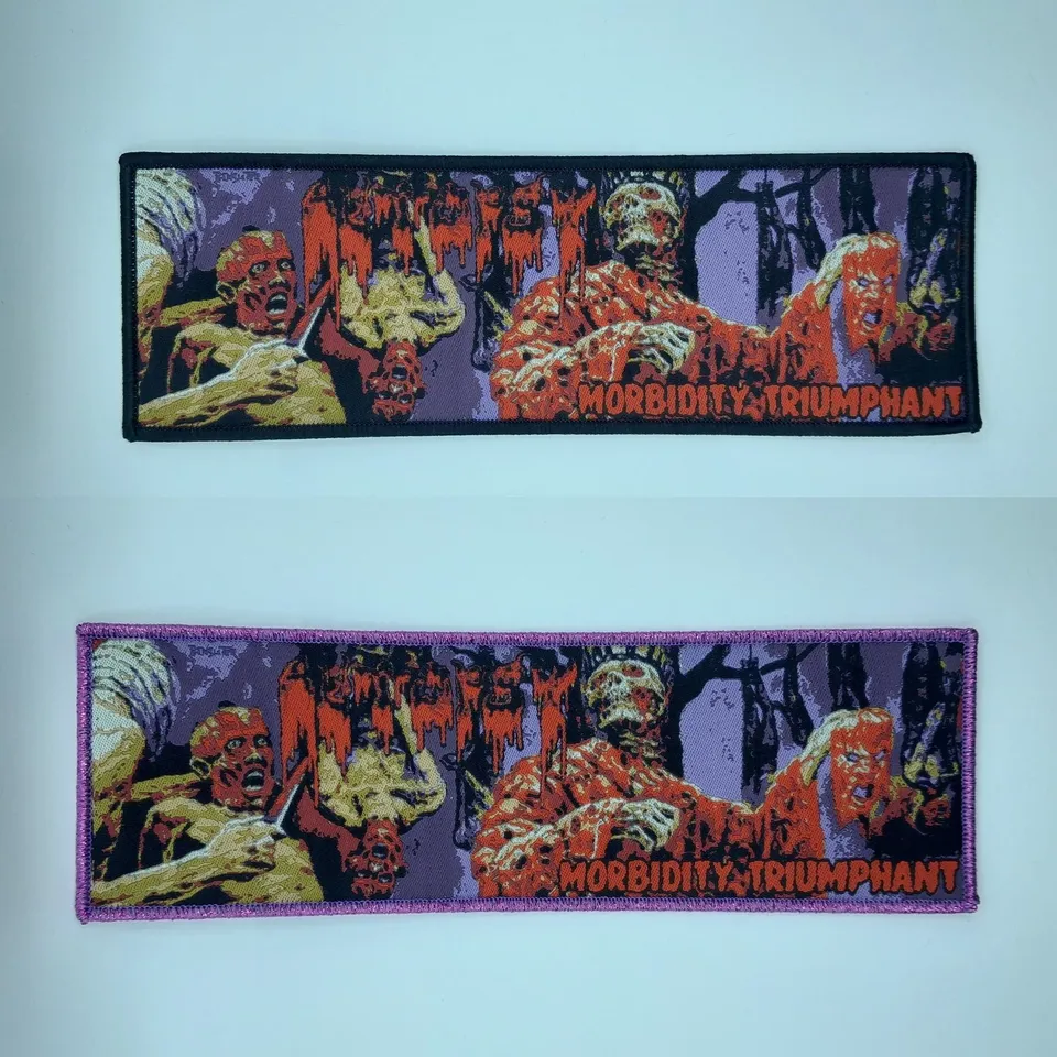 783punx-autopsy-morbidity-triumphant-stripe-patch-cusson-noir-6x20 image 1