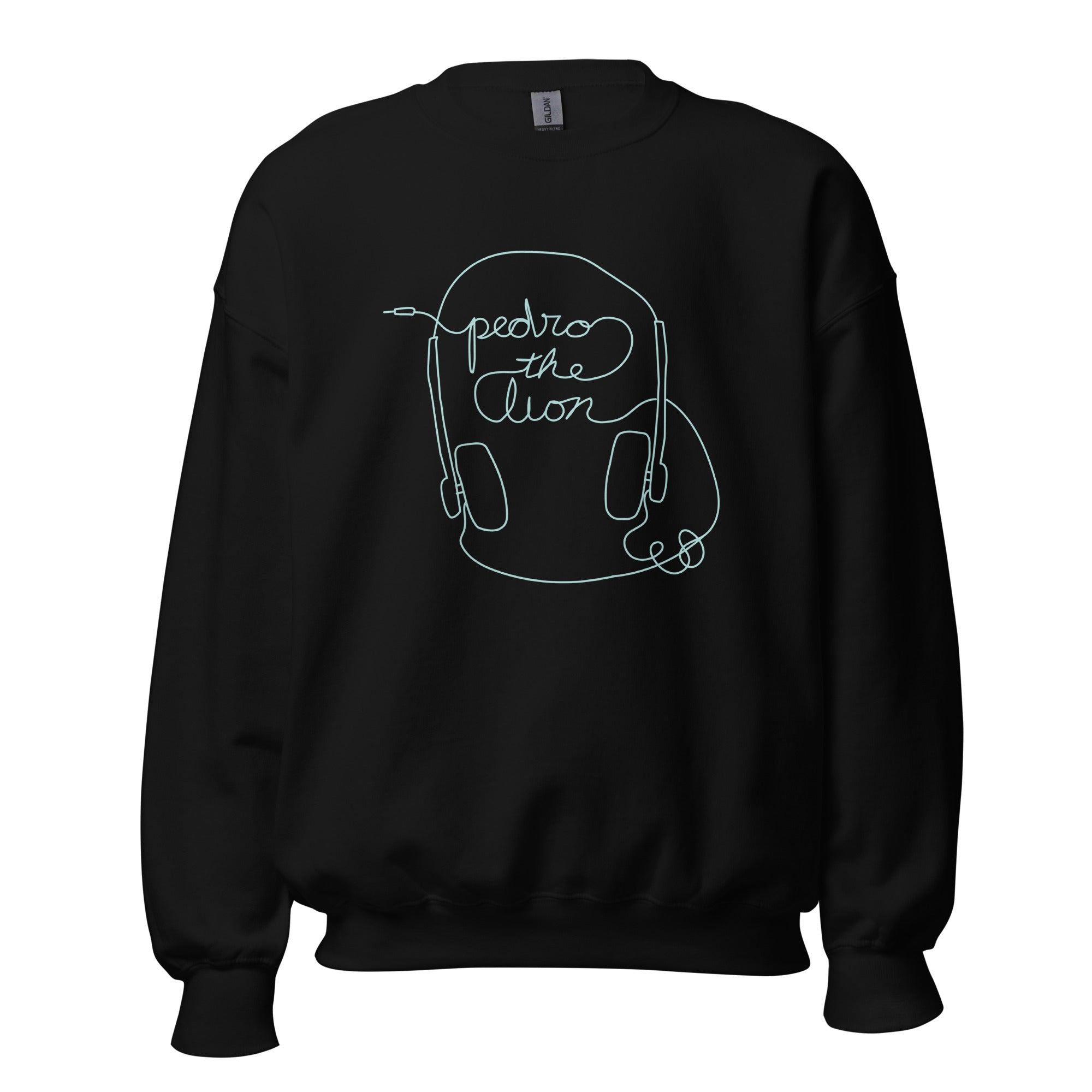 pedro-the-lion-headphones-sweatshirt-noir-coton image 1