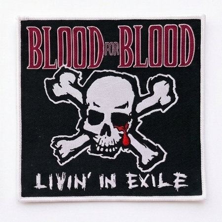 blood-for-blood-livin-in-exile-patch-tiss-bordure-rouge image 6